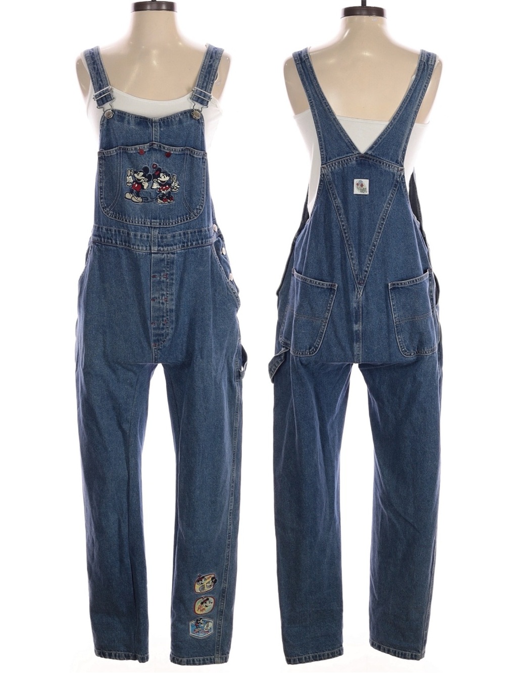Disney | Vintage Embroided Overalls